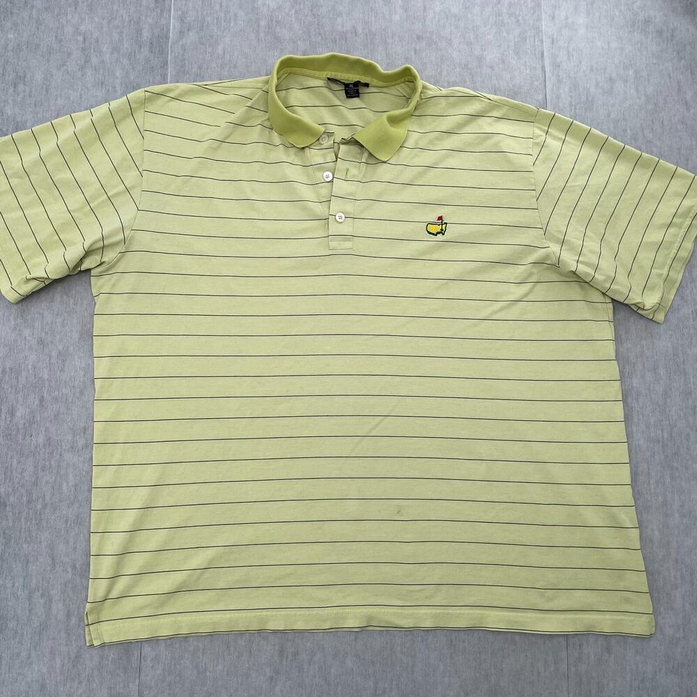 Masters Shirt Adult Extra Large Green Polo Clubhouse Collection Italy Mens XL